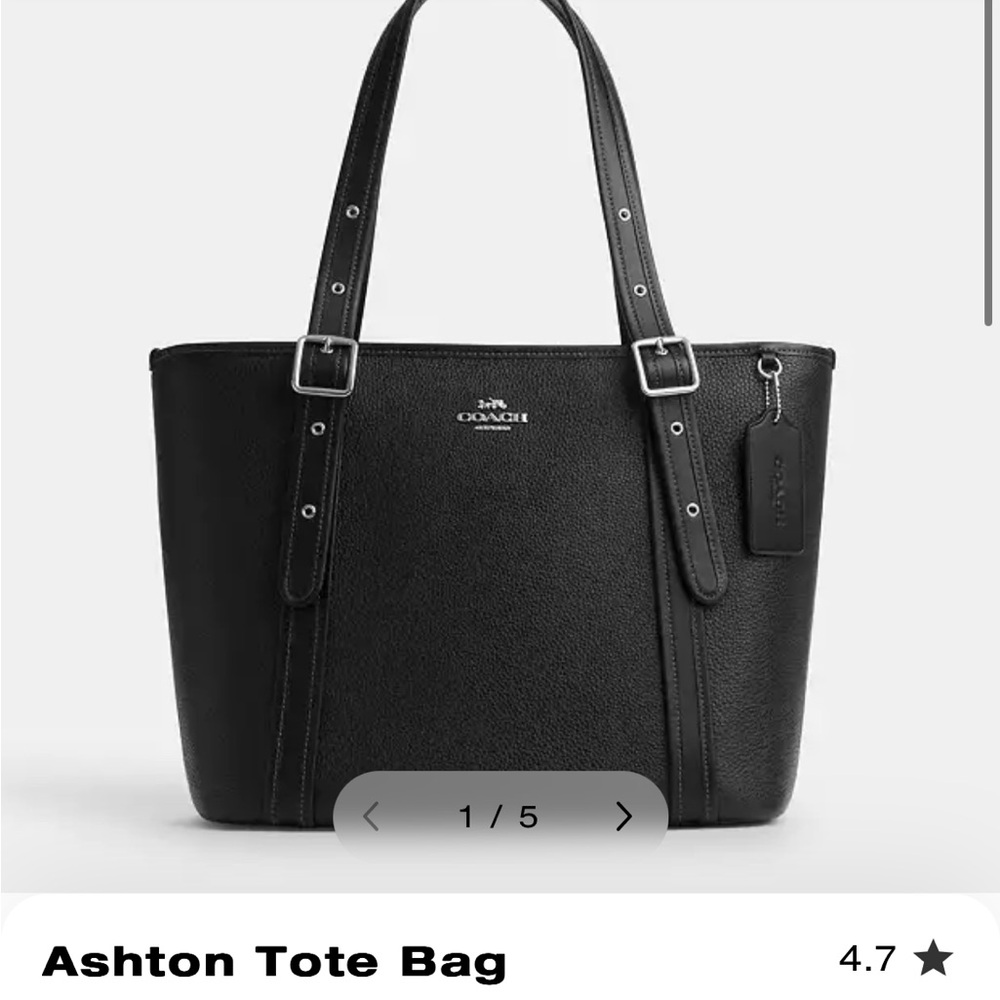 Coach Black Ashton Tote Bag